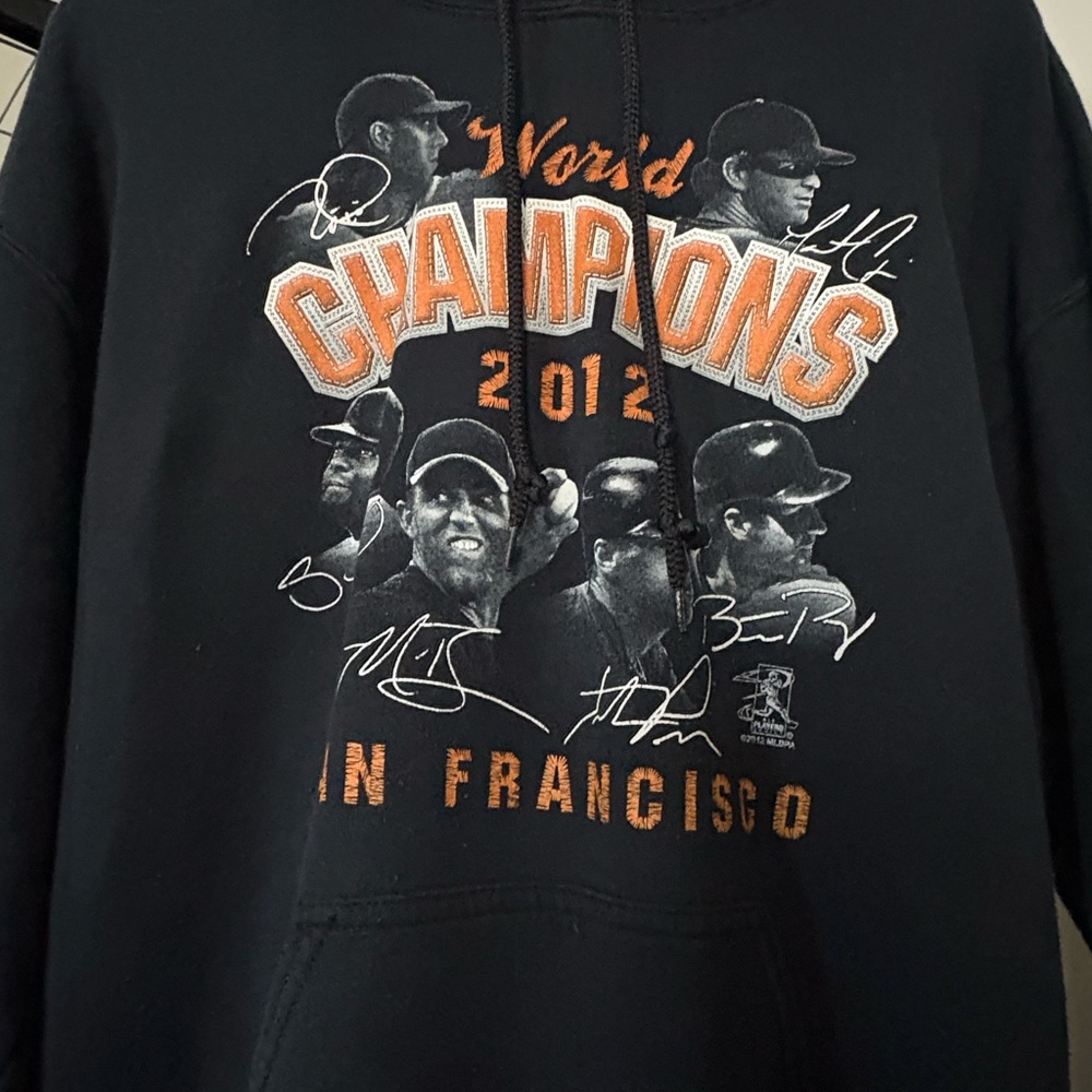 Giants 2012 World Champions Black Sweatshirt